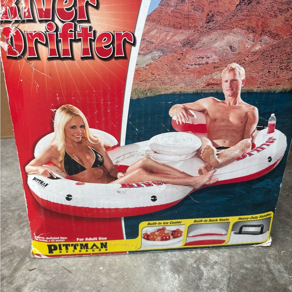 Intex River Drifter Inflatable Tube brand new in box. Box is slightly damaged